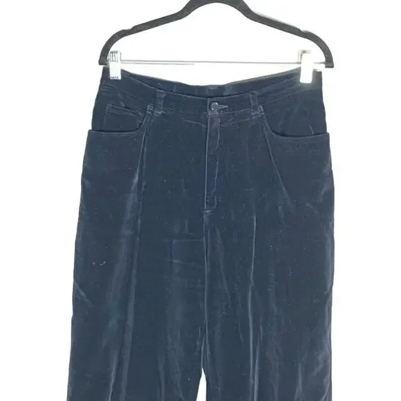 Lauren Ralph Lauren Womens Pants Corduroy High Rise Straight Leg Black Size 12P